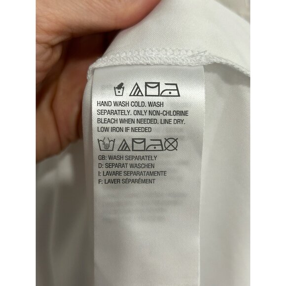 Isaac Mizrahi Live! Lace Sleeveless Tank Top White Sz Large Boho Minimalist - Picture 6 of 9